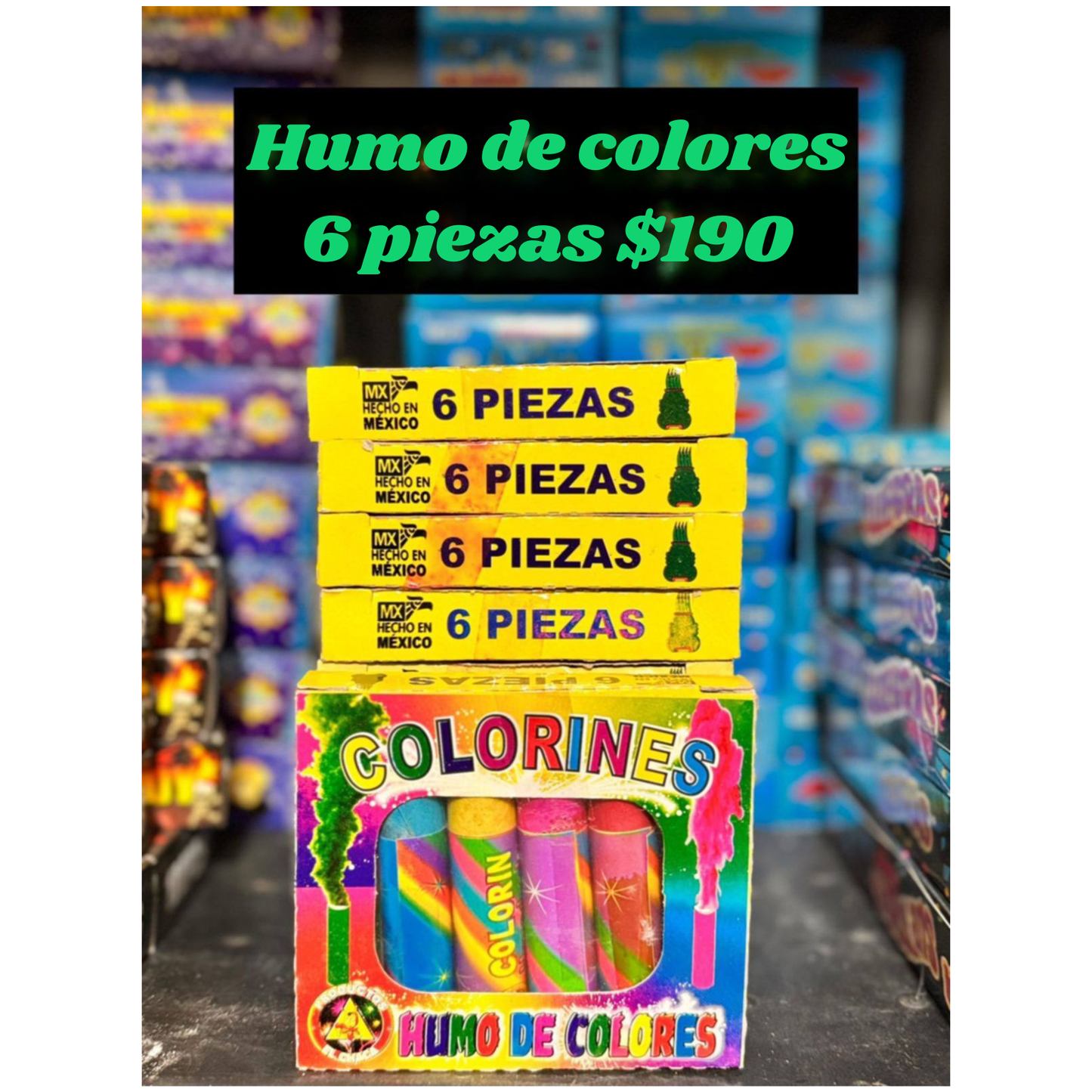 BOLITAS DE HUMO 1 CAJA CON 6 Pz