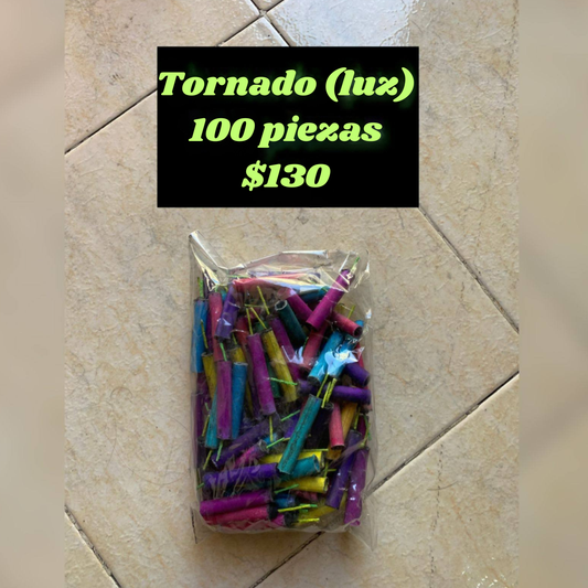 TORNADO LUZ 1 Paq. CON 100 Pz.