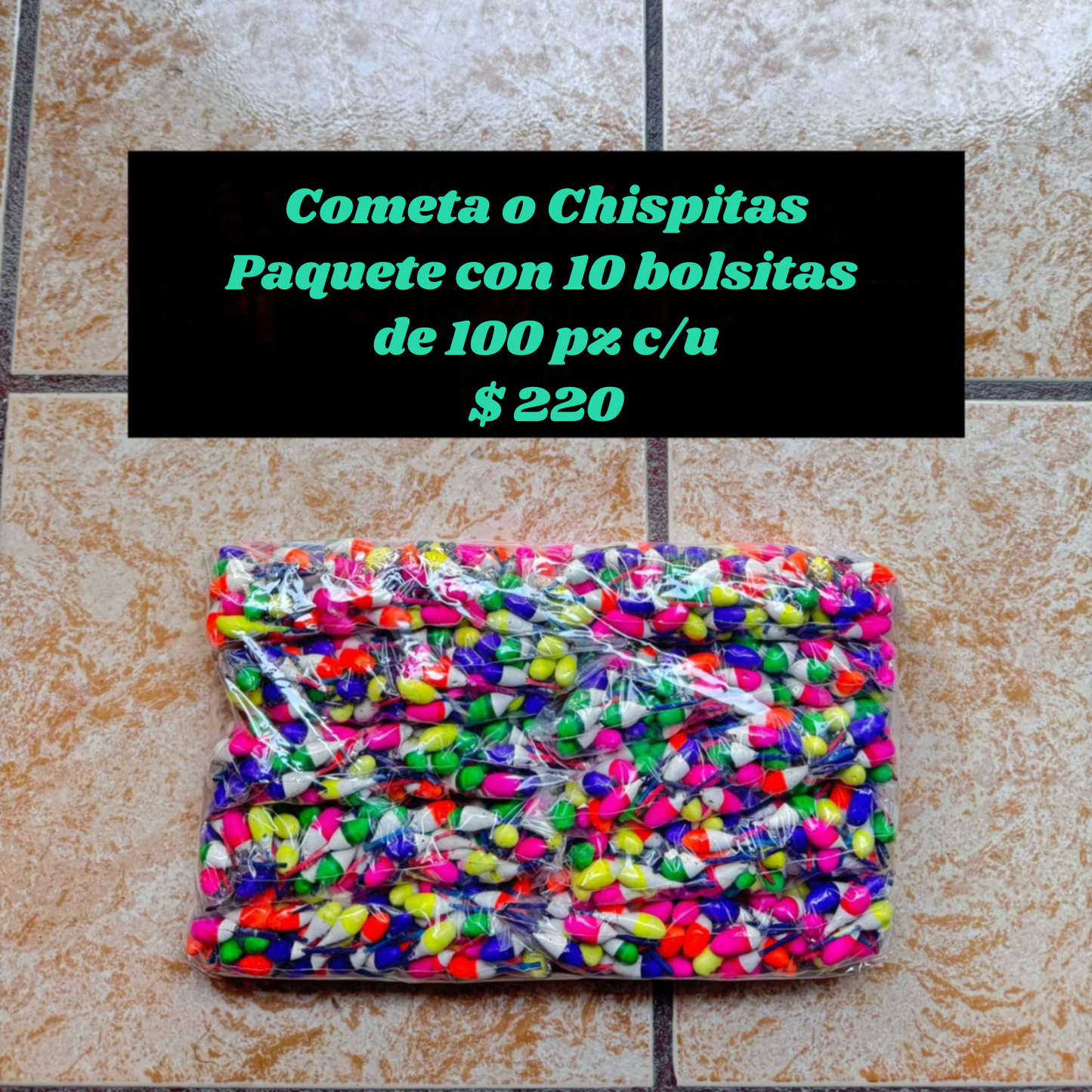 CHISPITAS O RATINCITOS 1 PAQUETE CON 1,000 PZ.