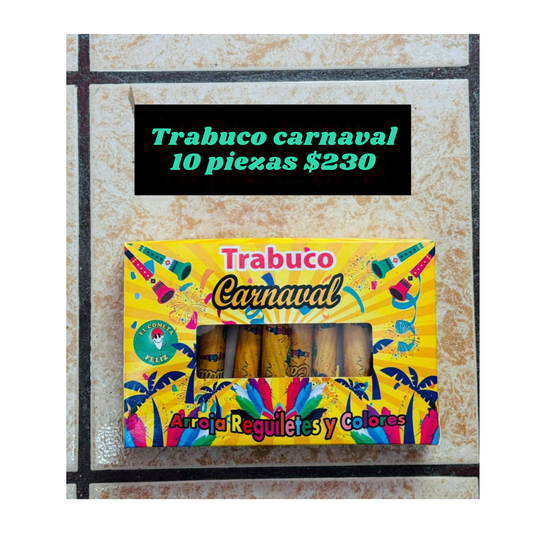 TRABUCO CARNAVAL 1 CAJA CON 10 Pz.