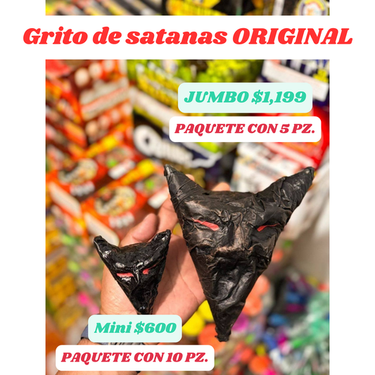 GRITOS DE SATANAS JUMBO Y MINI ORIGINALES